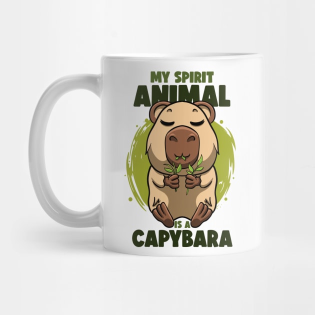 My spirit animal Is a Capybara Zoology Rodent Cute Capybaras by MerchBeastStudio